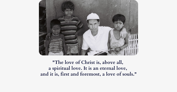 The love of Christ is a spiritual love…